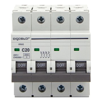 Aigostar - 4-pooleline kaitselüliti 4P-20A-C 400V