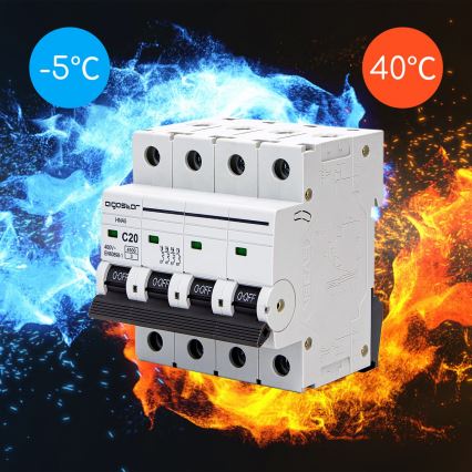 Aigostar - 4-pooleline kaitselüliti 4P-20A-C 400V