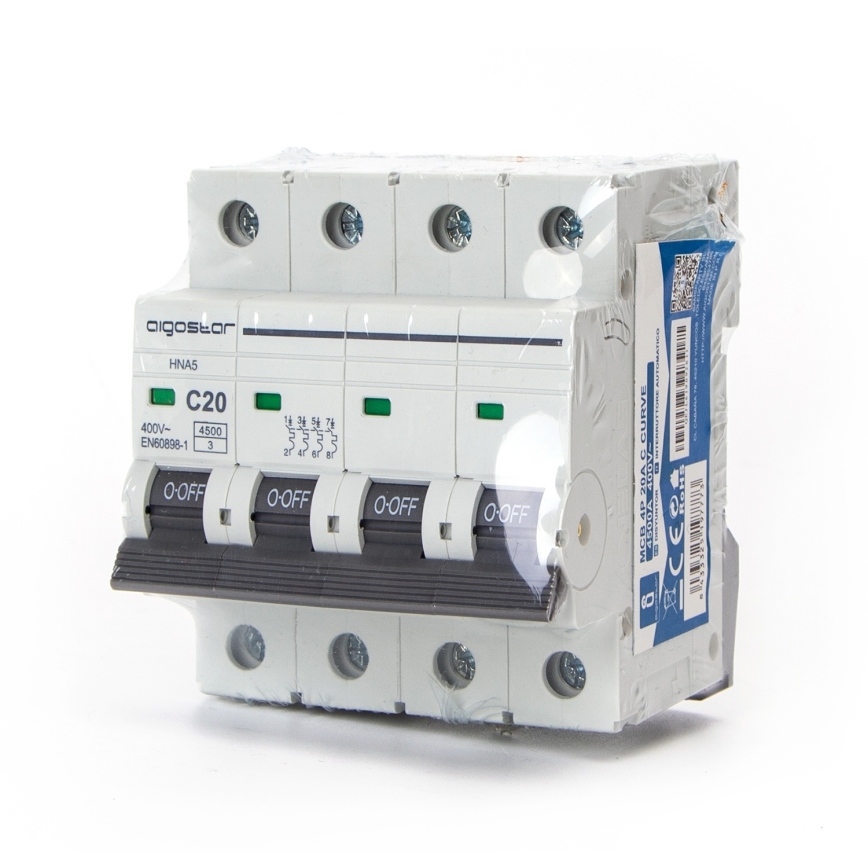 Aigostar - 4-pooleline kaitselüliti 4P-20A-C 400V