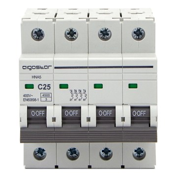 Aigostar - 4-pooleline kaitselüliti 4P-25A-C 400V