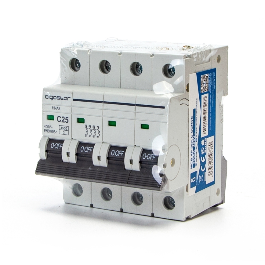 Aigostar - 4-pooleline kaitselüliti 4P-25A-C 400V