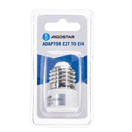 Aigostar - E27 kuni E14 adapter