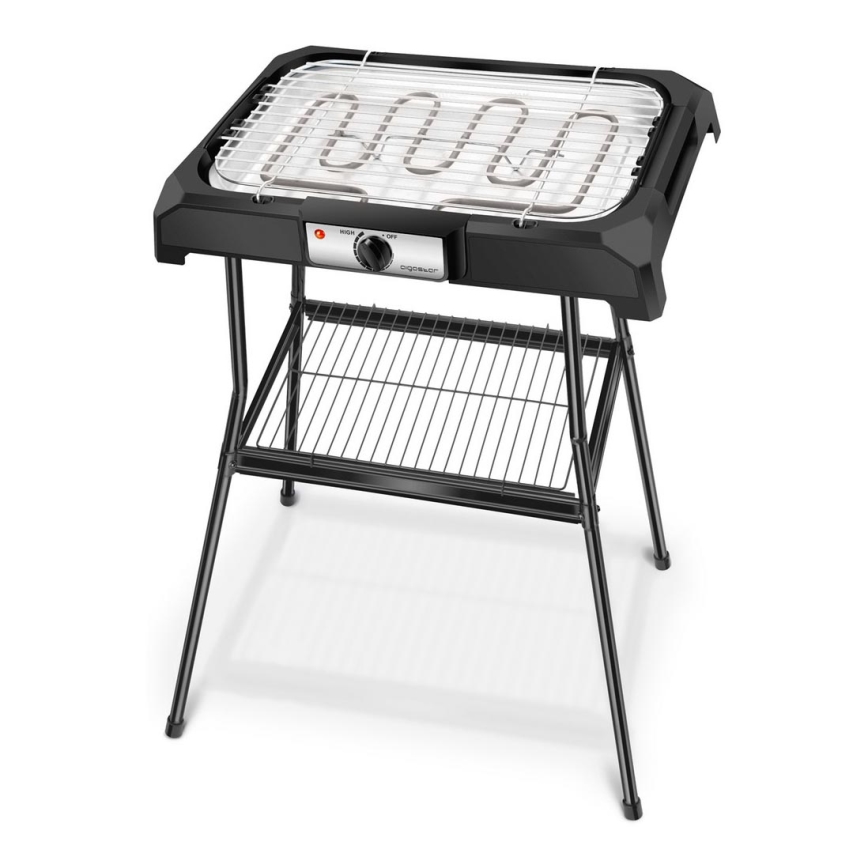 Aigostar - Elektrigrill koos alusega 2000W/230V must