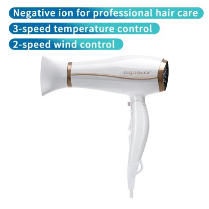 Aigostar - Föön ioniseerijaga 2200W/230V valge