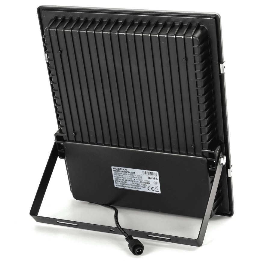 Aigostar - hämardatav LED päikeseprožektor LED/200W/3,2V 3600mAh 3000K/4000K/6500K IP66 + kaugjuhtimispult