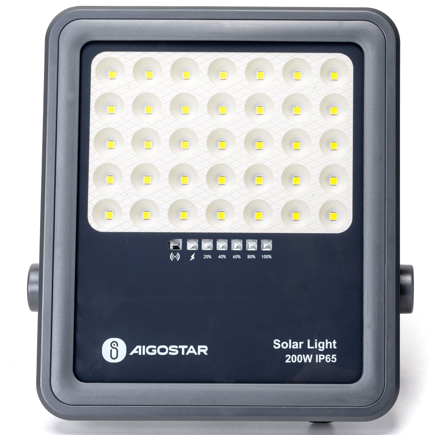 Aigostar - Hämardatav LED-päikesereflektor LED/200W/3,4V IP65 15000 mAh + kaugjuhtimispult