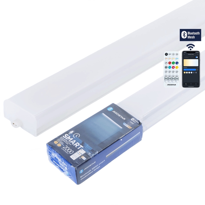 Aigostar - Hämardatav MESH LED-lineaarvalgusti LED/18W/230V 3000-6500K + kaugjuhtimispult