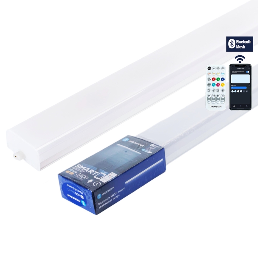 Aigostar - Hämardatav LED-toruvalgusti MESH LED/30W/230V 6500K + kaugjuhtimispult