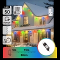 Aigostar - hämardatav LED-välisjõulukett 50xLED/8 funktsiooni 20m IP44 mitmevärviline + kaugjuhtimispult