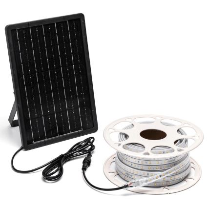 Aigostar - hämardatav päikese-LED-riba LED/20W/3,2V 20 m 6500K IP65 + kaugjuhtimispult
