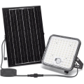 Aigostar - hämardatav päikesepaneeliga LED-prožektor anduriga LED/120W/3,4V 6500K IP66 8000 mAh + kaugjuhtimispult