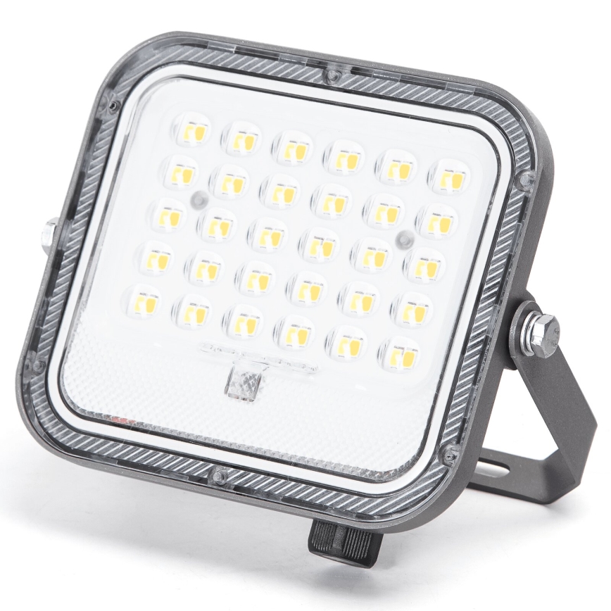 Aigostar - hämardatav päikesepaneeliga LED-reflektor LED/50W/3,4V 3000/4000/6500K IP66 4000 mAh + kaugjuhtimispult