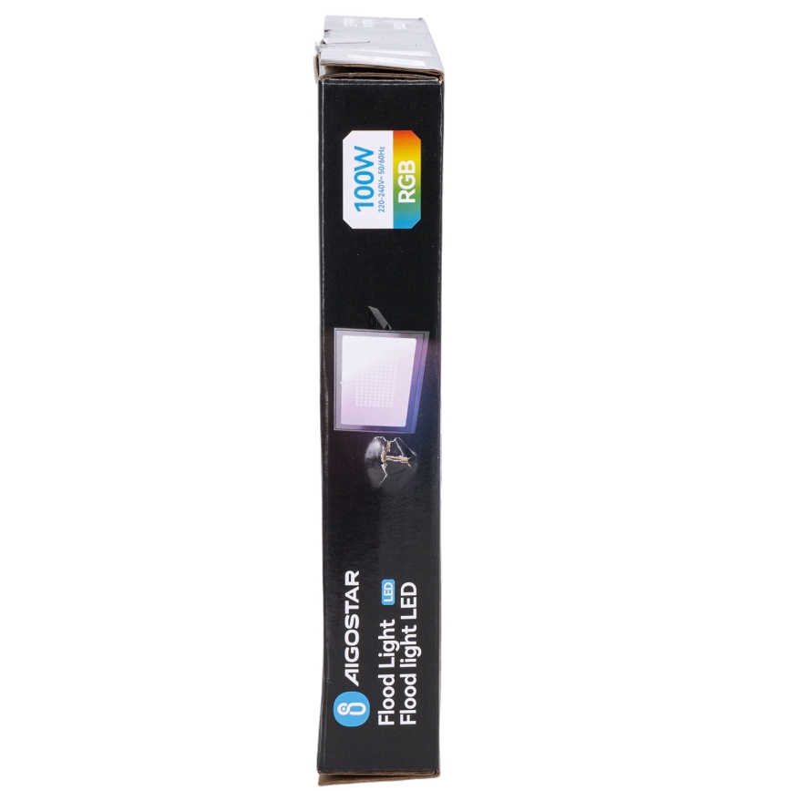 Aigostar - LED RGB hämardatav prožektor LED/100W/230V IP65 + kaugjuhtimispult