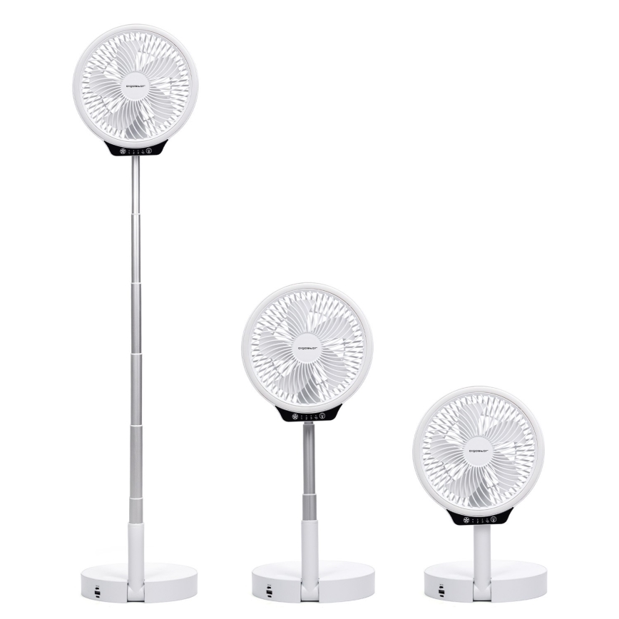Aigostar - Juhtmevaba kokkupandav ventilaator USB pesaga 6,5W/5V