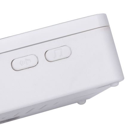 Aigostar - Juhtmevaba uksekell 3xAA/12V IP44 must/valge