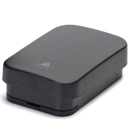 Aigostar - Juhtmevaba uksekell pistikuga 1Z 230V IPX4 must