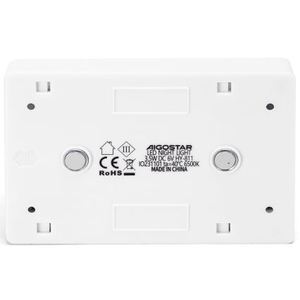 Aigostar - Kaasaskantav LED-öölamp LED/4xAAA 6500K