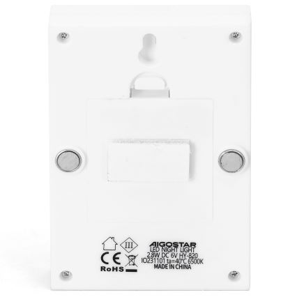 Aigostar - kaasaskantav LED-öövalgusti LED/4xAAA 6500K