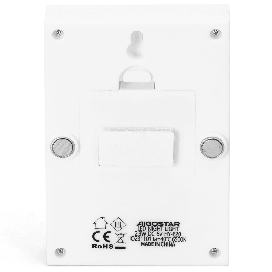 Aigostar - kaasaskantav LED-öövalgusti LED/4xAAA 6500K