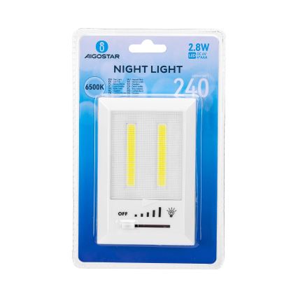 Aigostar - kaasaskantav LED-öövalgusti LED/4xAAA 6500K