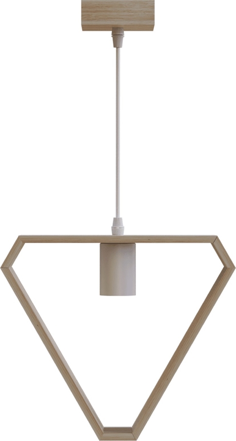 Aigostar - Kerglüliti rippvalgusti 1xE27/60W/230V beež