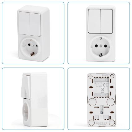 Aigostar - Kodulüliti 2P pistikupesaga 1x10A/250V