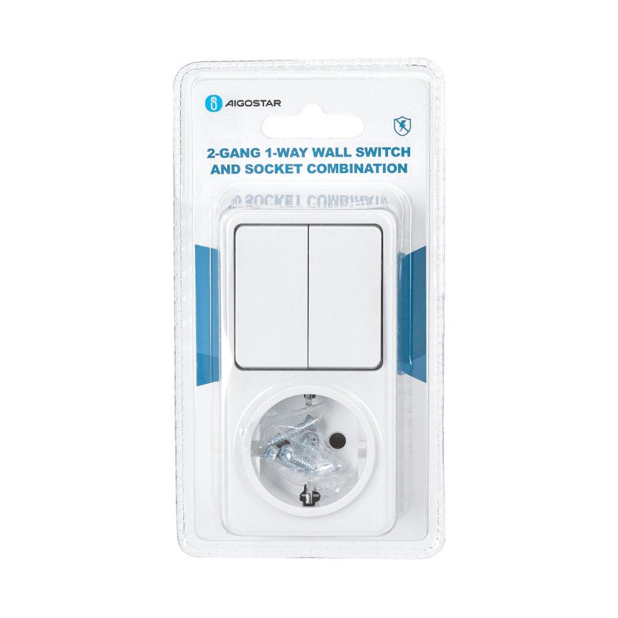 Aigostar - Kodulüliti 2P pistikupesaga 1x10A/250V