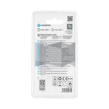 Aigostar - Kodulüliti 2P pistikupesaga 1x10A/250V