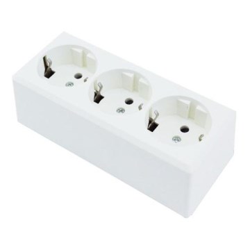 Aigostar - Kodune 3-pesaline SCHUKO-pistikupesa 250 V / 16 A