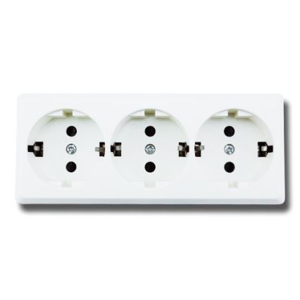Aigostar - Kodune 3-pesaline SCHUKO-pistikupesa 250 V / 16 A