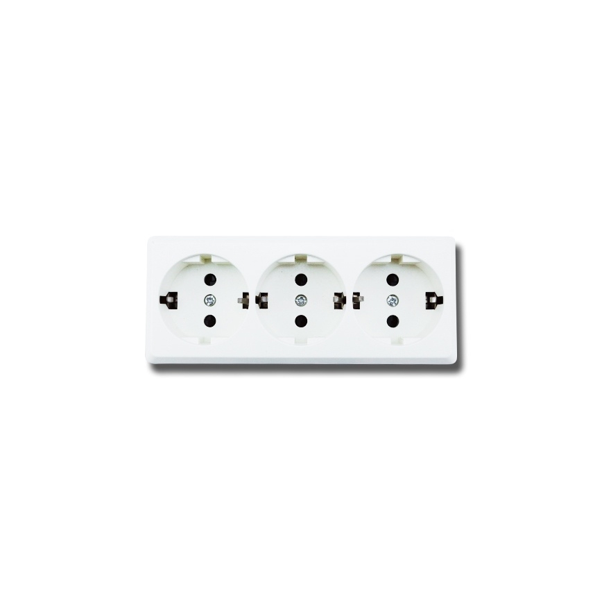 Aigostar - Kodune 3-pesaline SCHUKO-pistikupesa 250 V / 16 A