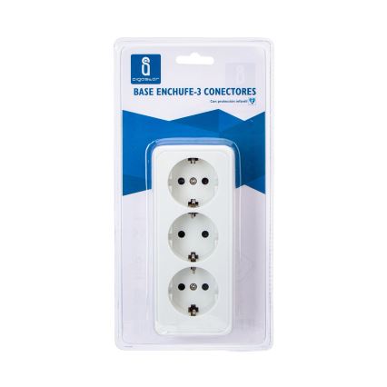 Aigostar - Kodune 3-pesaline SCHUKO-pistikupesa 250 V / 16 A