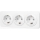 Aigostar - Kodune pistikupesa raamiga 3Z SCHUKO 250V/16A valge