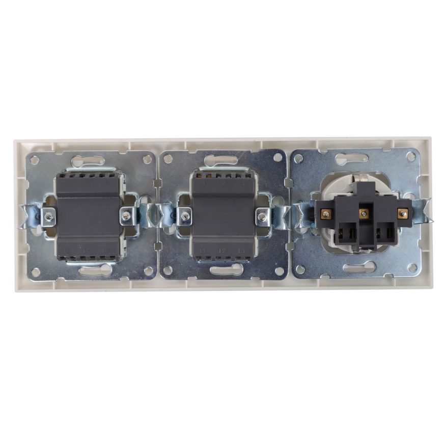 Aigostar - KOMPLEKT 2x Kodulüliti pistikupesaga 1x16A/250V SCHUKO