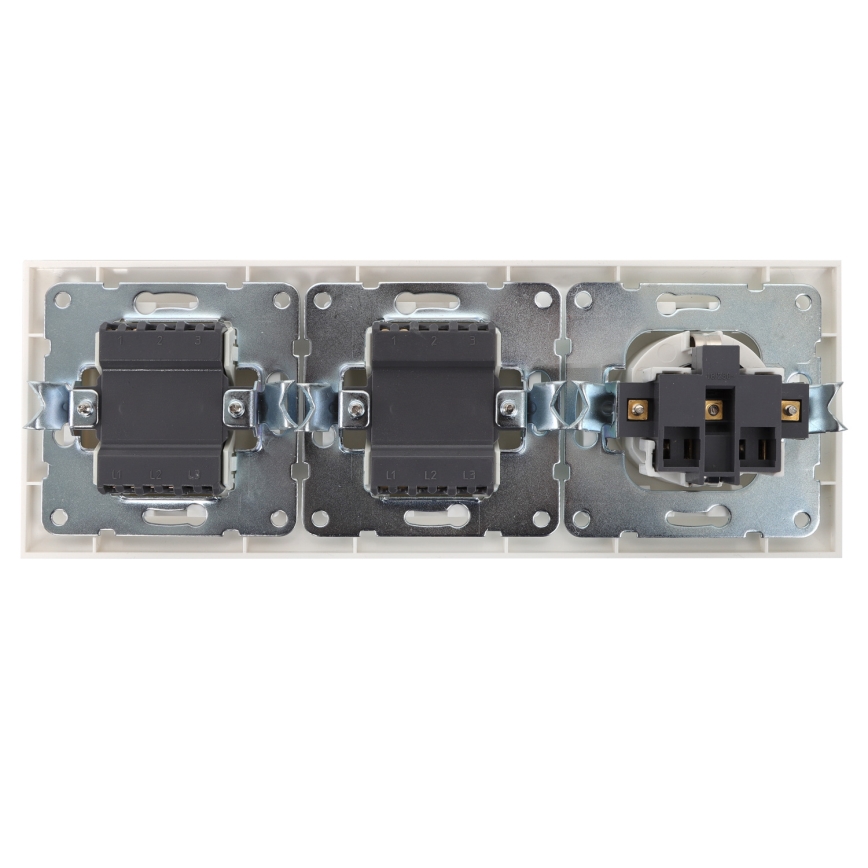 Aigostar - KOMPLEKT 2x Kodulüliti pistikupesaga 1x16A/250V SCHUKO