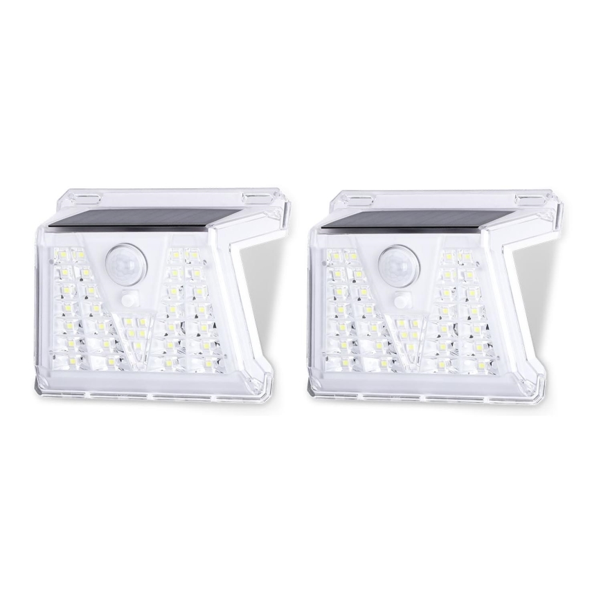 Aigostar - KOMPLEKT 2x LED Väli päikesepaneeliga valgusti anduriga LED/1,48W/3,7V IP65 1200 mAh