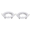 Aigostar - komplekt 2x raam süvistatavale GU10-valgustile, läbimõõt 8 cm, valge