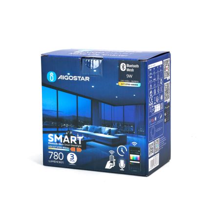 Aigostar - KOMPLEKT 3x LED Hämardatav süvistatav valgusti MESH LED/9W/230V 2700K-6500K d. 14,5 cm
