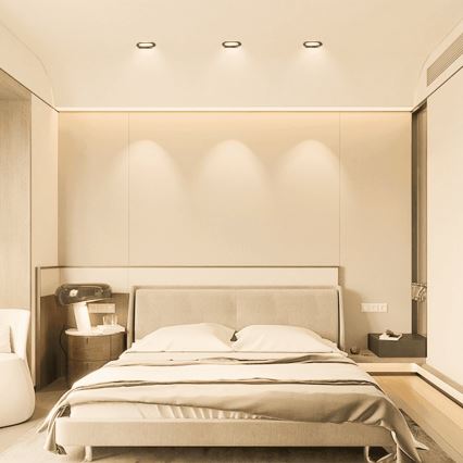Aigostar - KOMPLEKT 3x LED Süvistatav välivalgusti LED/4,8W/230V 3000K IP65 must