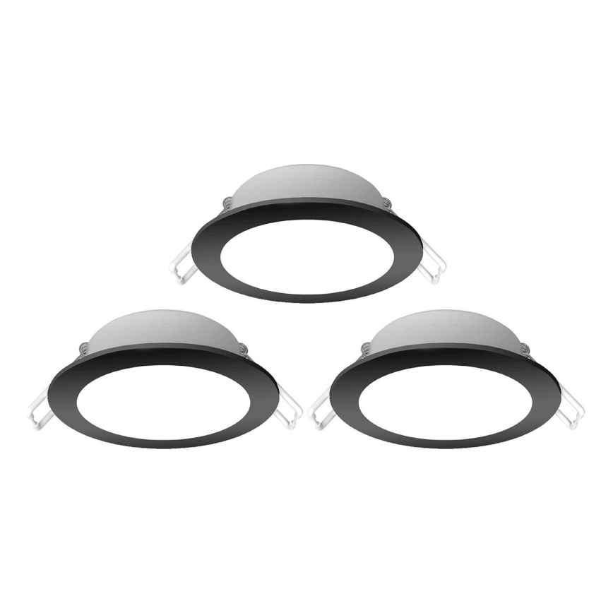 Aigostar - KOMPLEKT 3x LED Süvistatav välivalgusti LED/4,8W/230V 4000K IP65 must