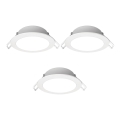 Aigostar - KOMPLEKT 3x LED Süvistatav välivalgusti LED/4,8W/230V 4000K IP65 valge