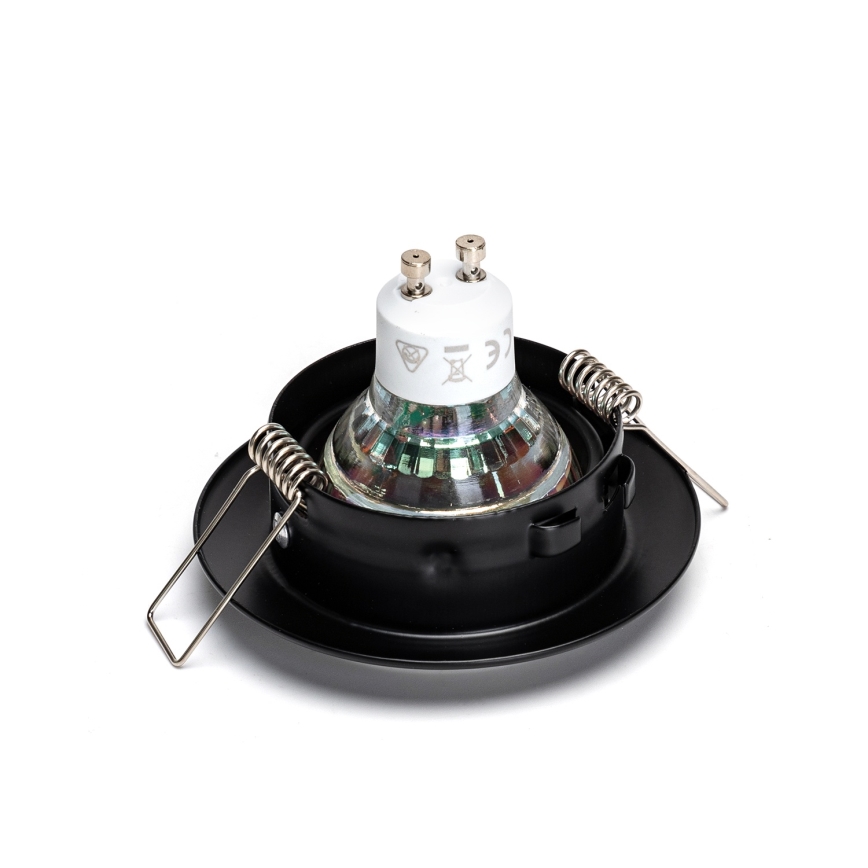 Aigostar - Komplekt 3x LED süvistatavat laevalgustit 1xGU10/4,5W/230V 3000K must