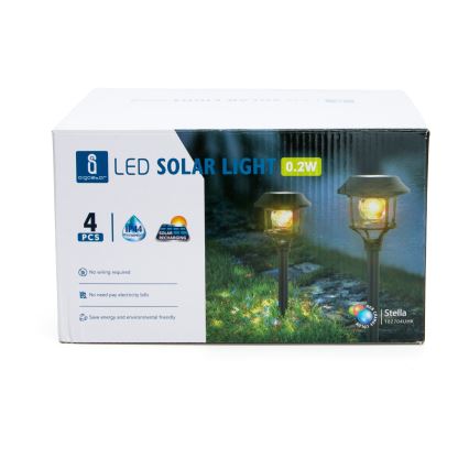Aigostar - KOMPLEKT 4x RGB LED Päikesepaneeliga valgusti LED/0,2W/2V 40 mAh IP44