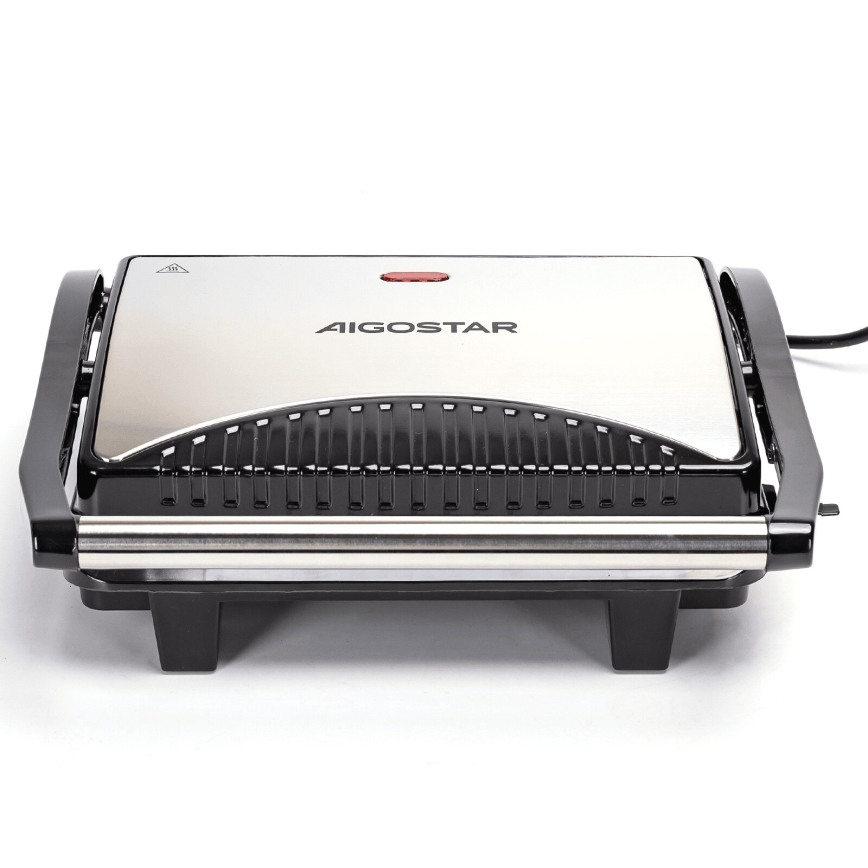 Aigostar - Kontaktgrill 1000W/230V must/matt kroom