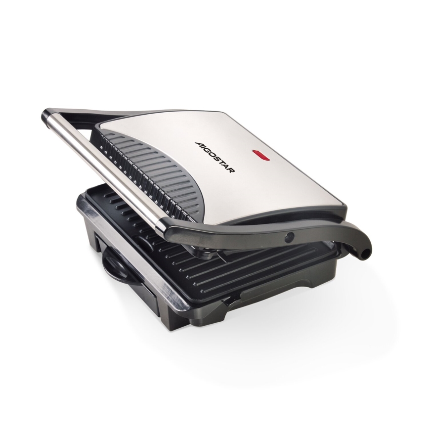 Aigostar - Kontaktgrill 1000W/230V must/matt kroom