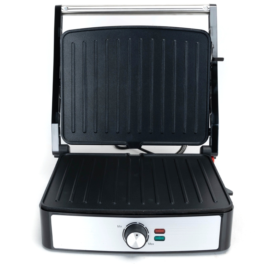 Aigostar - Kontaktgrill 2200W/230V must/roostevaba teras