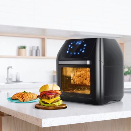 Aigostar - Kuumaõhuahi 1400W/230V 12l must