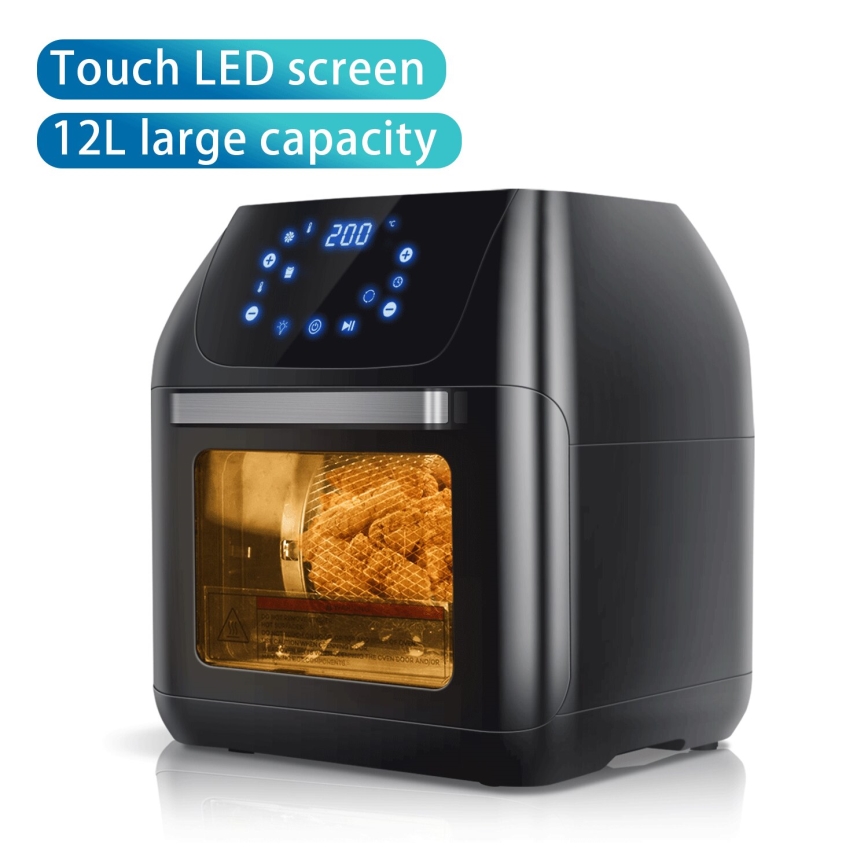 Aigostar - Kuumaõhuahi 1400W/230V 12l must