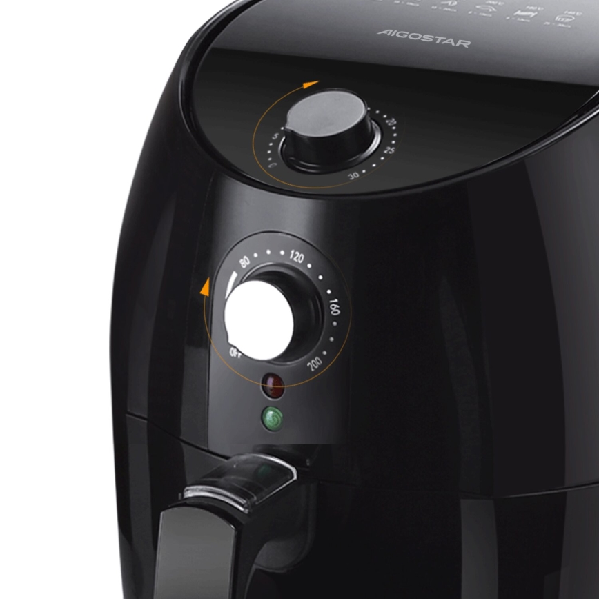 Aigostar - Kuumaõhufritüür 1500W/230V 3,5l must