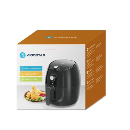 Aigostar - Kuumaõhufritüür 1500W/230V 3,5l must